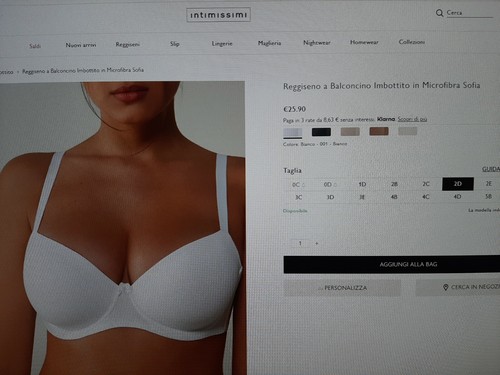 Reggiseno balconcino imbottito - balconcino,